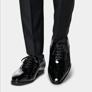 Patent Leather Black Tuxedo Shoe